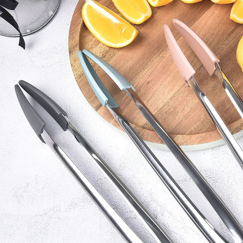 BF BILL.F SINCE 1983不锈钢12寸食物夹耐高温硅胶夹子防烫牛排夹