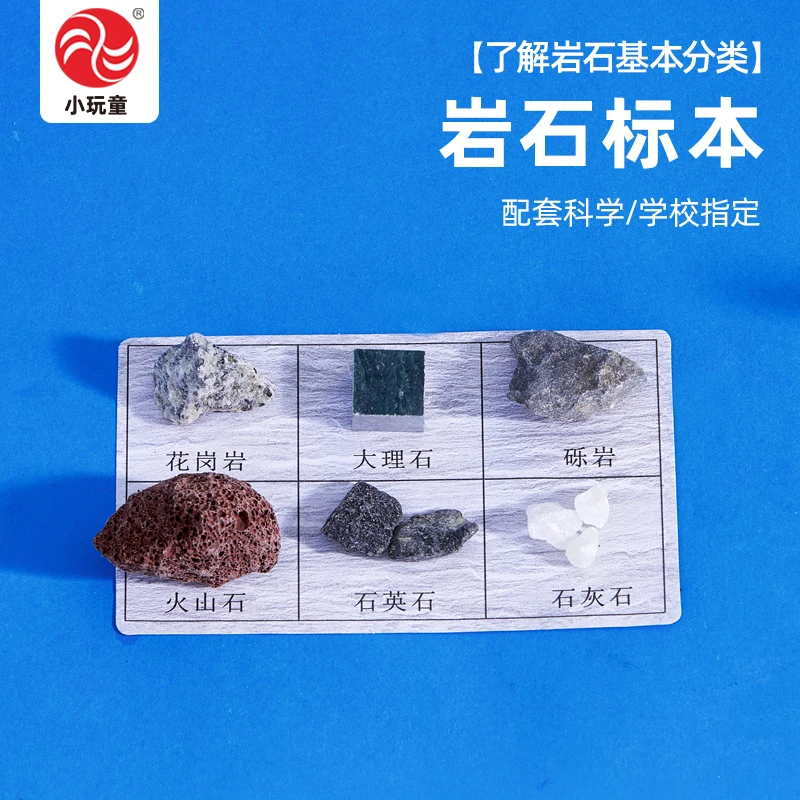 岩石标本教科版五年级上册同步教程小学生STEM好玩学具益智送视频