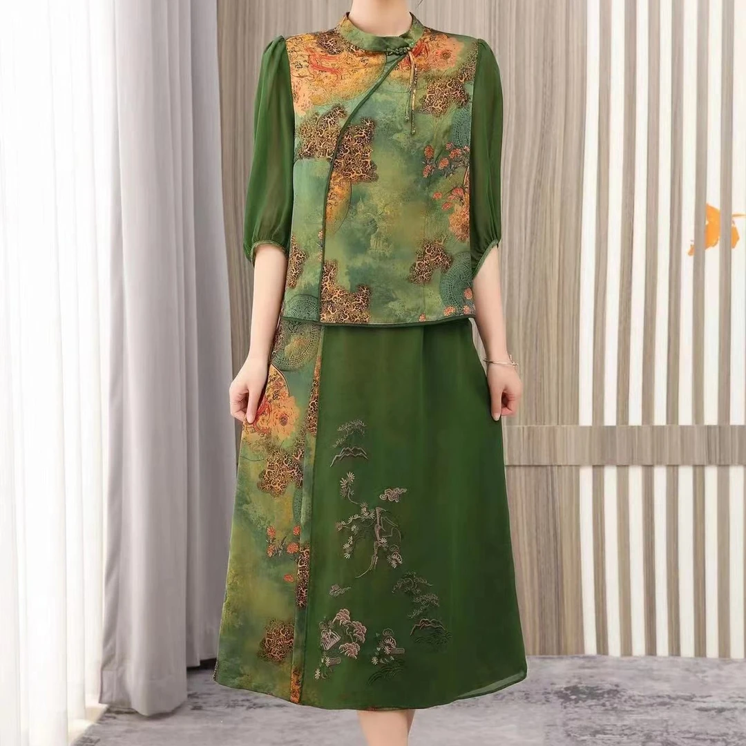 新款丝缎套装601