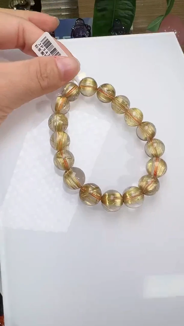 【闪购商品】水晶手串未镶嵌钛晶手串12m+JP34769