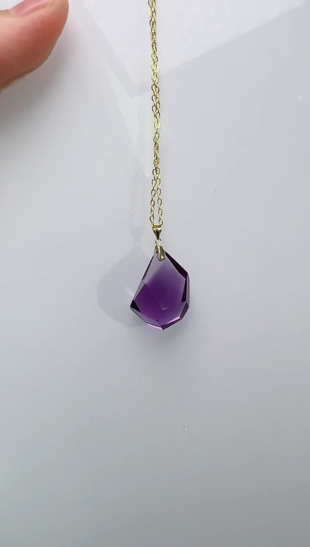 【闪购商品】水晶吊坠未镶嵌紫水晶吊坠多样性发一Z24146