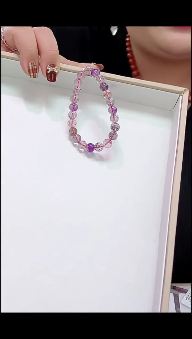 【闪购商品】水晶手链未镶嵌天然超七手链编号j11605