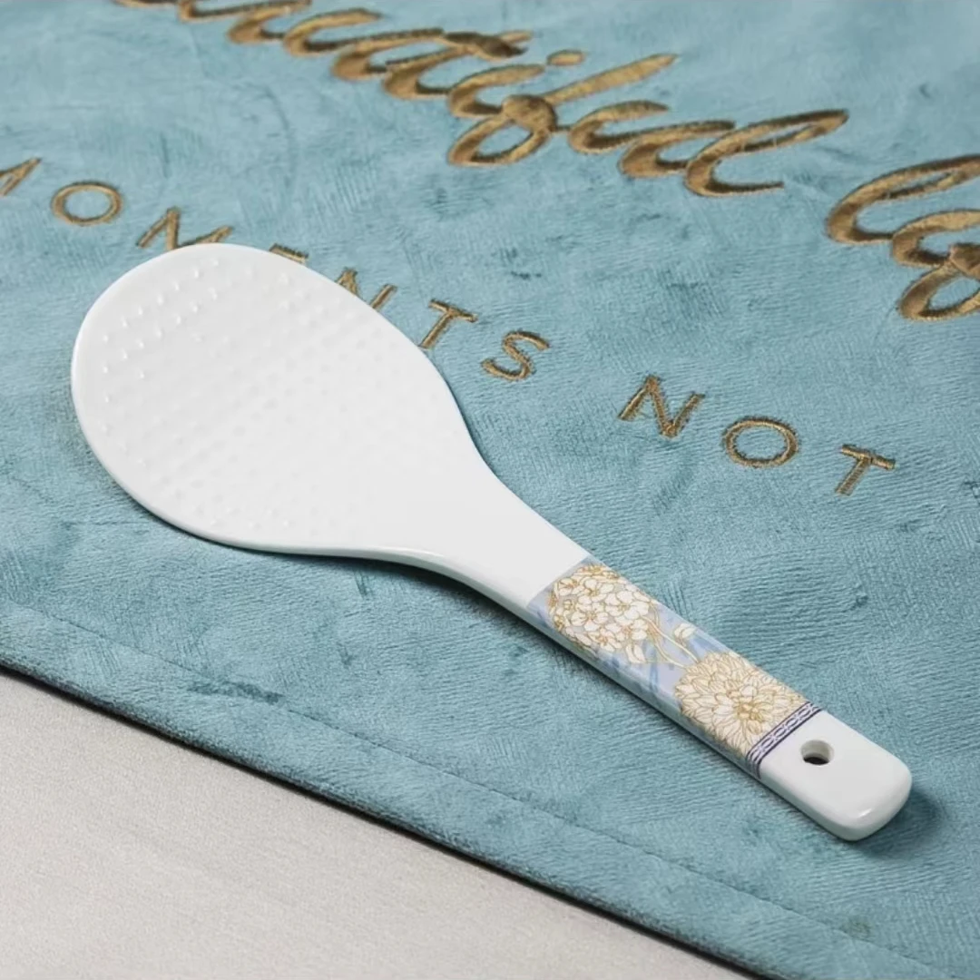 福满多陶瓷【夏日缤纷】米饭铲1个景德镇高温骨瓷福满多陶瓷家用