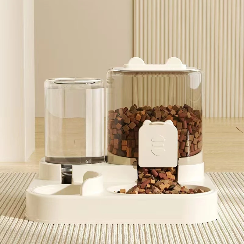 喝水器猫食盆喂食器投食机大容量猫碗和水碗一体机喂食器猫咪用品