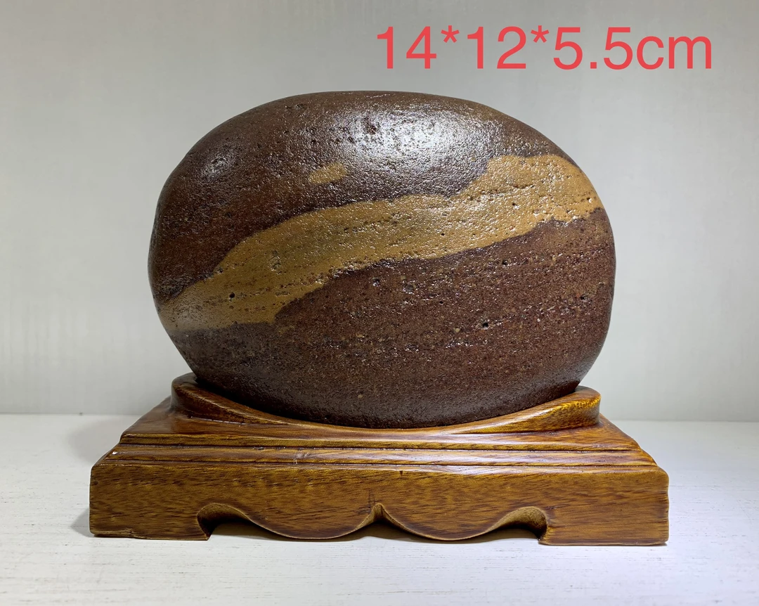 天然奇石长江石家居摆件鹅卵石含底座包邮全部湿拍