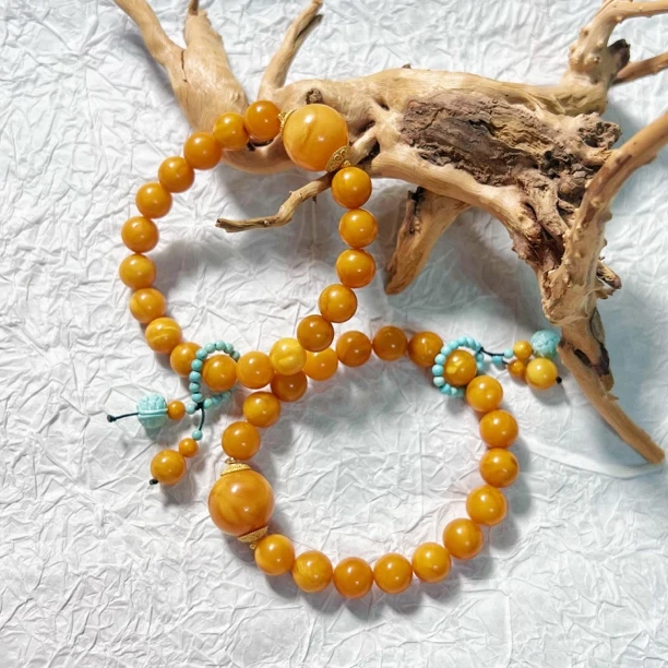 【狒狒】花蜡单圈手串 蜜蜡9+手串 多样性发货（发其一）