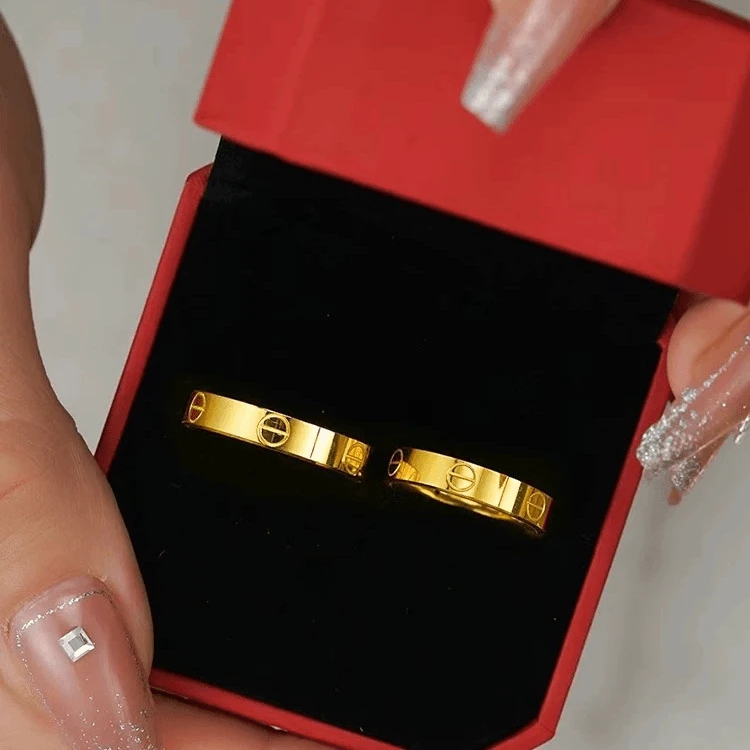 【国庆礼物】时尚经典版一字戒指百搭戒指（一个装）I.