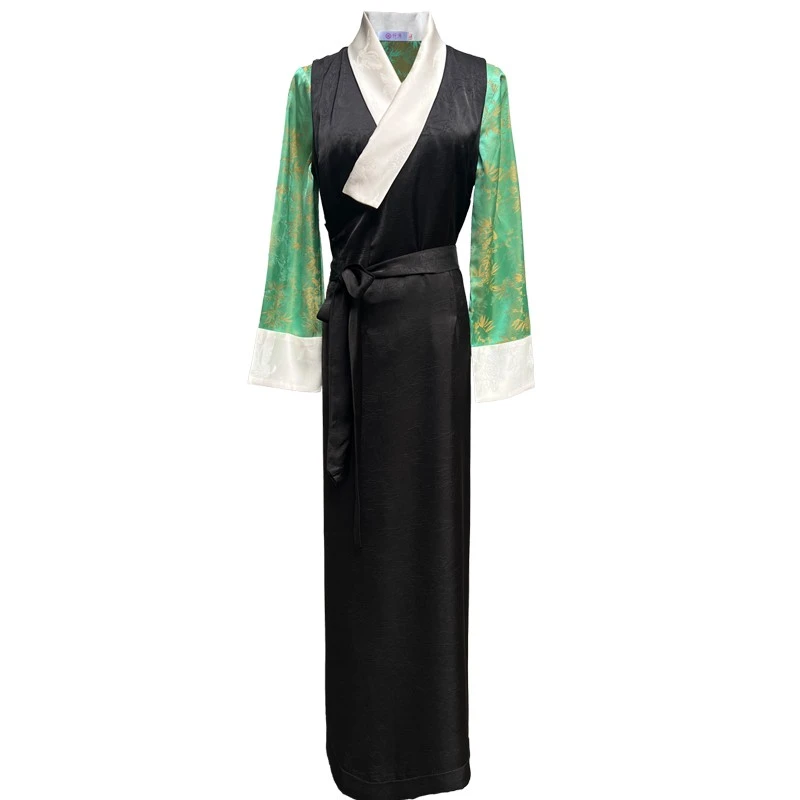 纤沫藏装女藏式外套两件套西藏服锅庄裙康巴藏袍博拉藏族服民族风