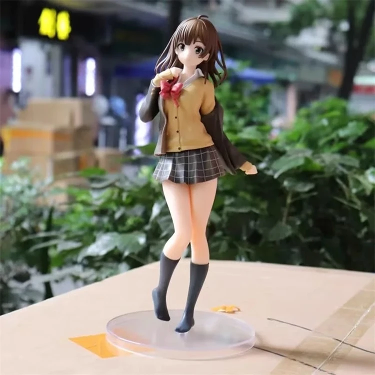 美少女手办-然后捡到女高中生 剃须 荻原沙优 站姿 盒装手办模型