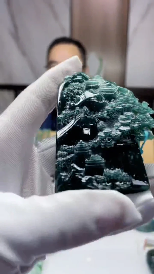 【闪购商品】定制翡翠未镶嵌81-毛货挂件需要抛光拍一发一