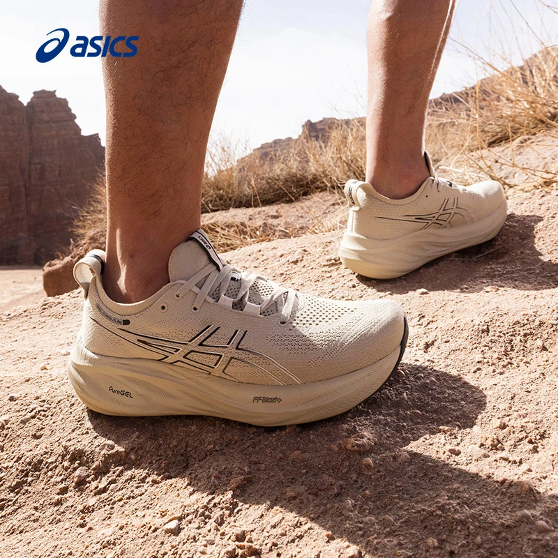ASICS亚瑟士新款跑鞋GEL-NIMBUS 26男子轻量缓震回弹耐磨透气跑鞋