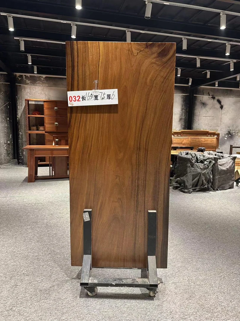 32号165*75*6CM南美胡桃木实木大板桌茶餐桌