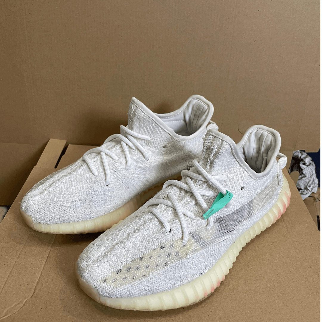 39码公价2k阿迪达斯椰子350 v2冰淇淋95新白色