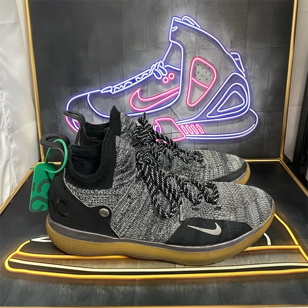 44码公价2k耐克杜兰特KD11篮球鞋黑白