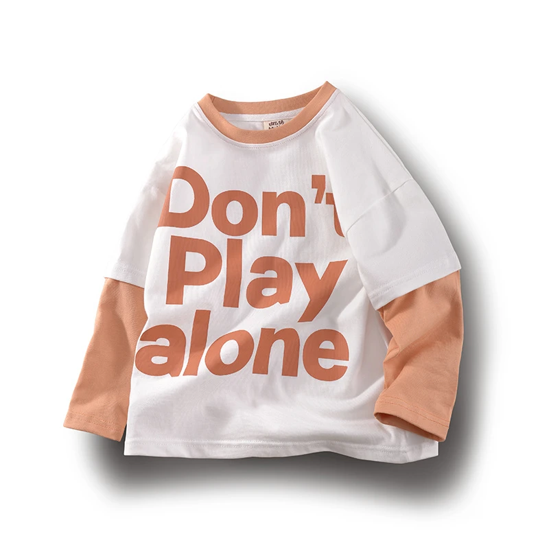 童装男童t恤长袖中大童2025春季新款儿童打底衫纯棉圆领宽松上衣