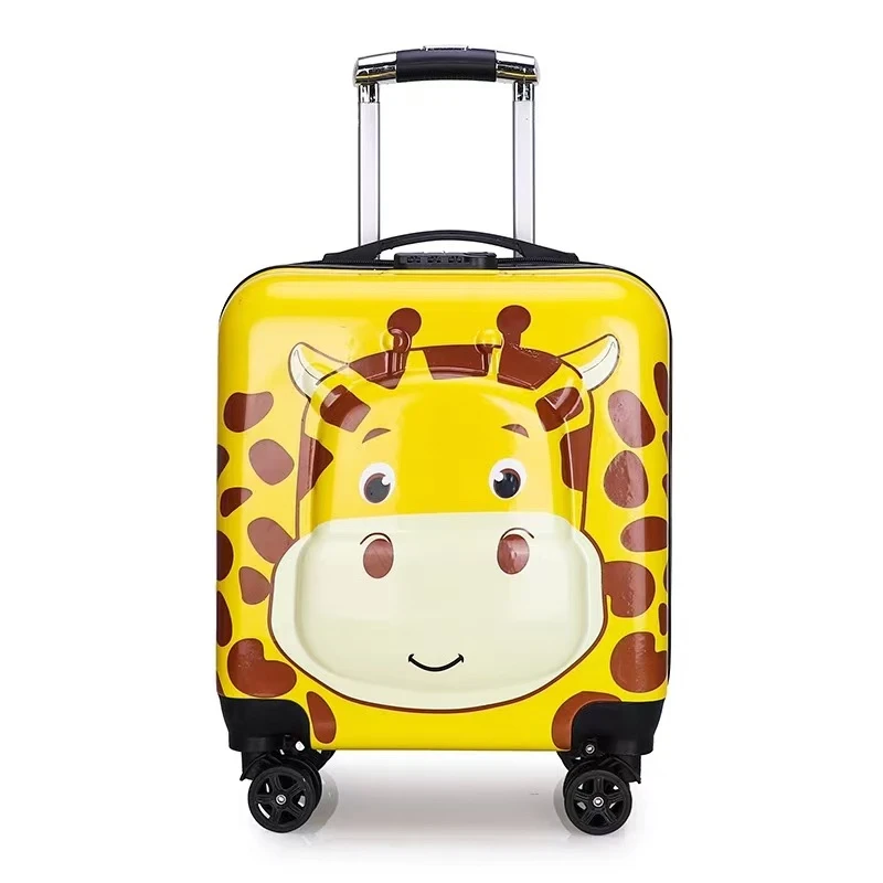 (小鹿)可爱3D立体卡通儿童行李箱18寸