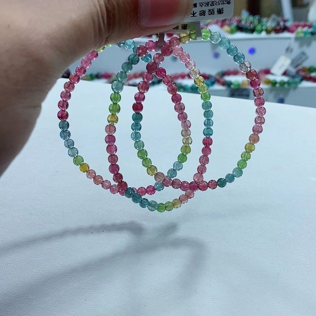 碧玺手链未镶嵌多样性发一条