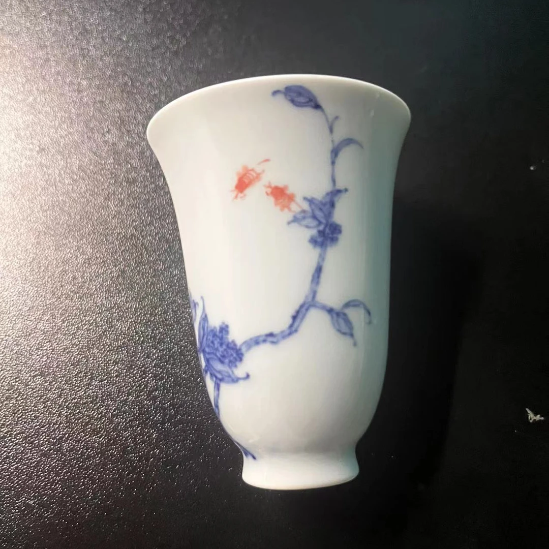 青花桂花闻香单杯