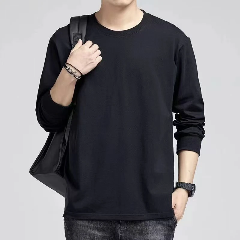 【福利】美式休闲韩版体恤男经典纯色潮流百搭纯棉简约圆领宽松