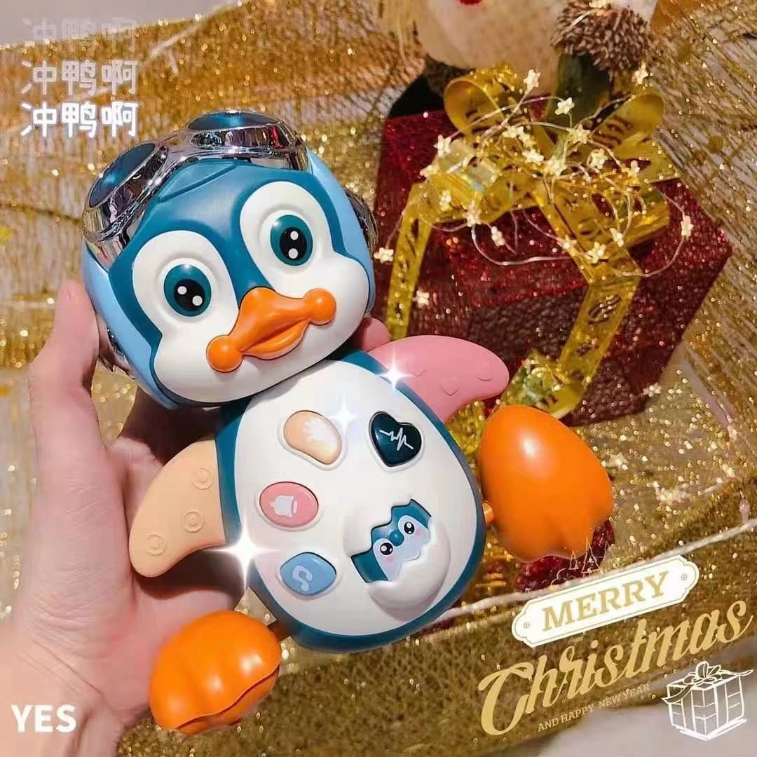 跳舞网红电动唱歌跳舞企鹅儿童玩具0-1岁婴儿声光摇摆小黄鸭3宝宝