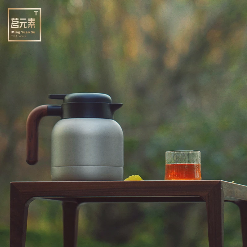 【官方补贴】三代+温显1000ml钢本色焖茶焖汤316万物养生热水壶