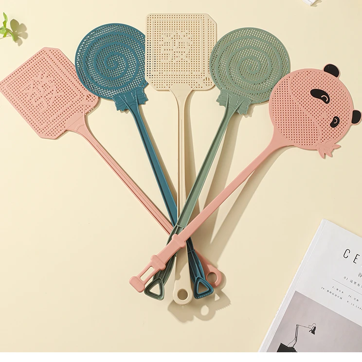 新款苍蝇拍家用加长不易拍烂熟胶蝇拍家用蝇子打蚊子拍子塑料长柄