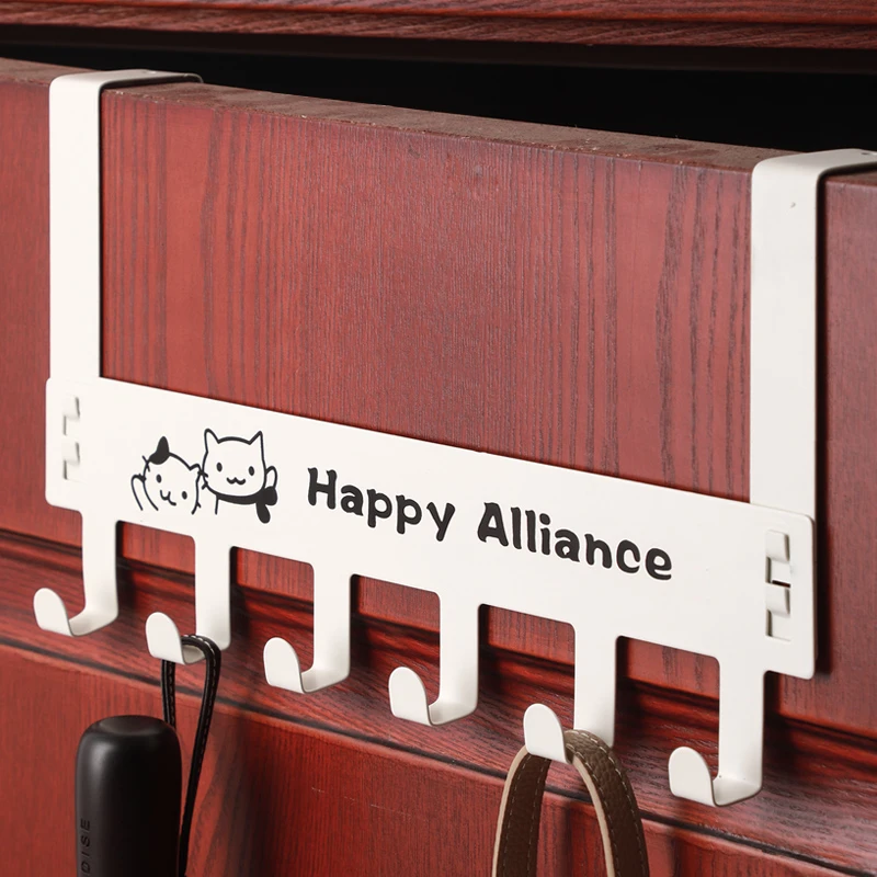 门后挂钩衣服收纳神器挂衣架置物架门上背式挂架免打孔卧室背后钩