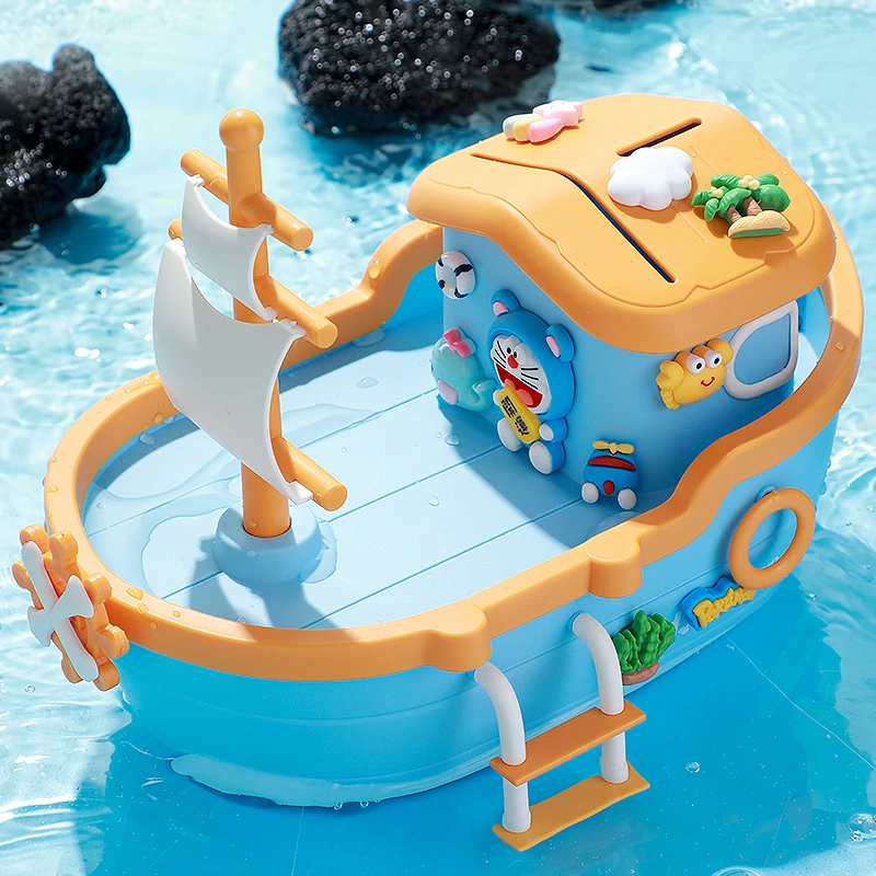 存钱罐新款儿童男孩密码储蓄箱女孩小船新年礼物生日只进不出创意