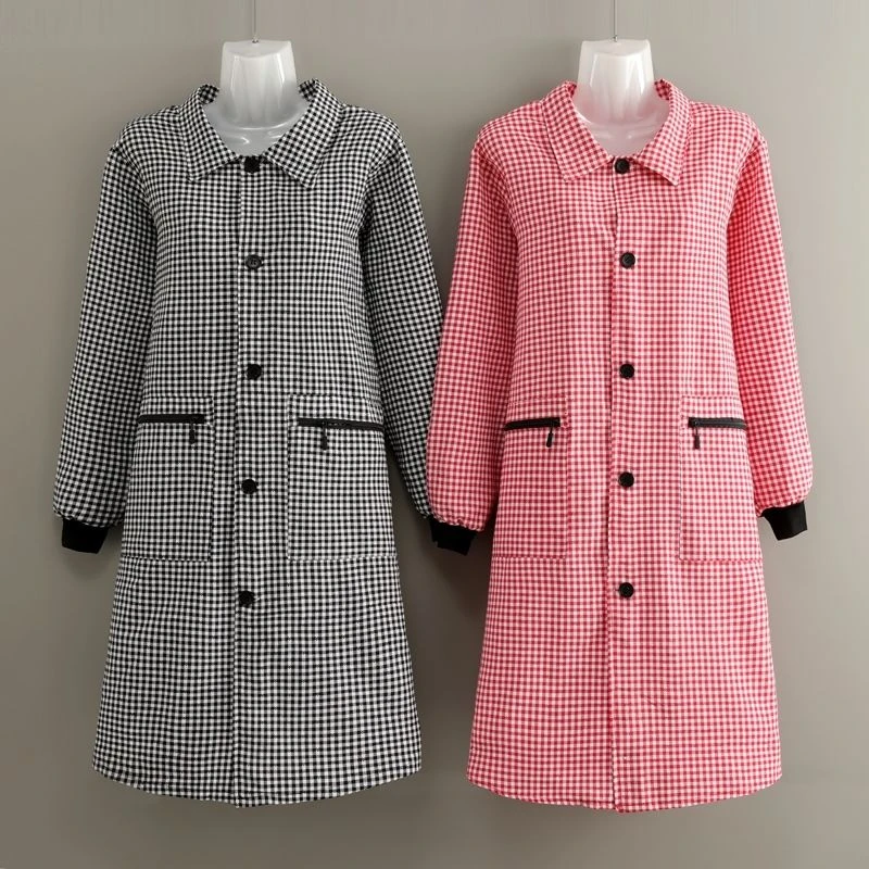 加长男女外穿罩衣防污长袖围裙做饭厨房家用干活工作服耐脏大褂