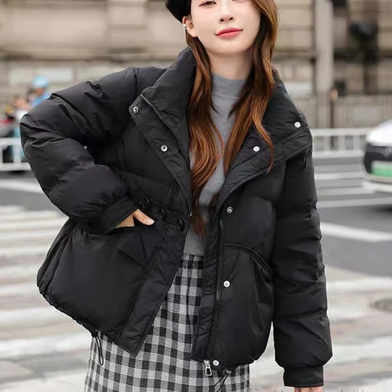 三粒扣棉服女短款宽松显瘦减龄新中式国风棉衣韩版冬季轻便保暖