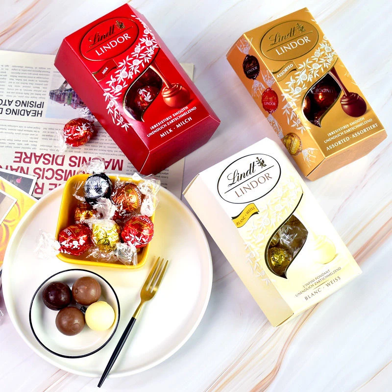 Lindt/瑞士莲进口软心巧克力200g流心牛奶巧克力黑巧婚庆可可脂