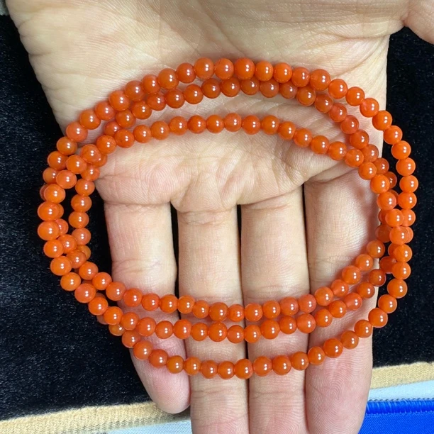 多圈卡5mm小米珠南红玛瑙时尚简约