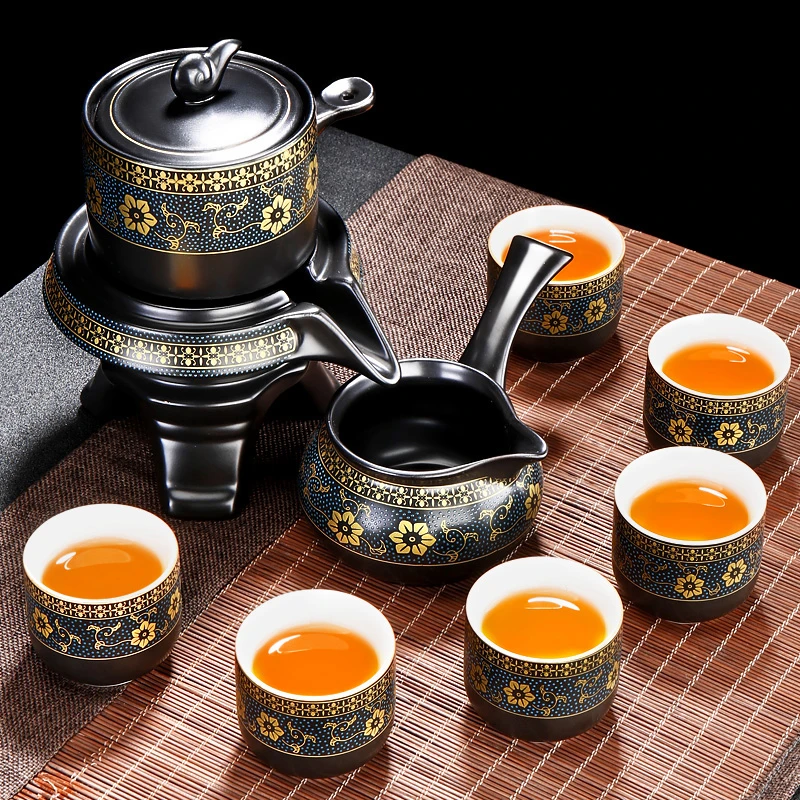 唐仙网红高端茶具家用防烫中式自动茶具套装懒人泡茶器茶具全套