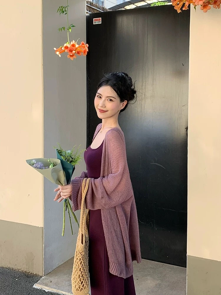 孕妇装秋装2024新款针织开衫连衣裙孕妈高级感秋冬季气质洋气轻奢