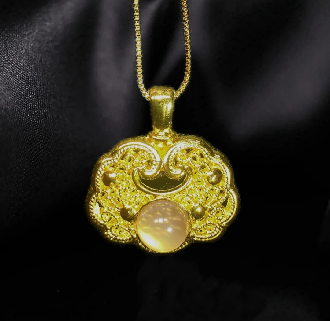 时尚 轻奢 古法国风设计如意锁 吊坠-MJY-2A