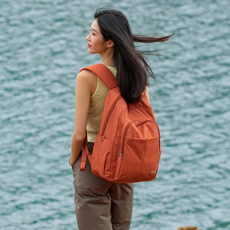 休闲双肩包女大容量旅游电脑包牛津布背包行李包中学生书包包