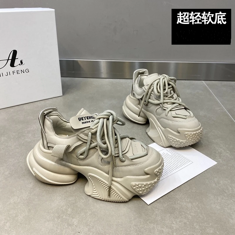 回力瑞爆款老爹鞋女款2023新款秋季女鞋松糕厚底增高休闲运动鞋子