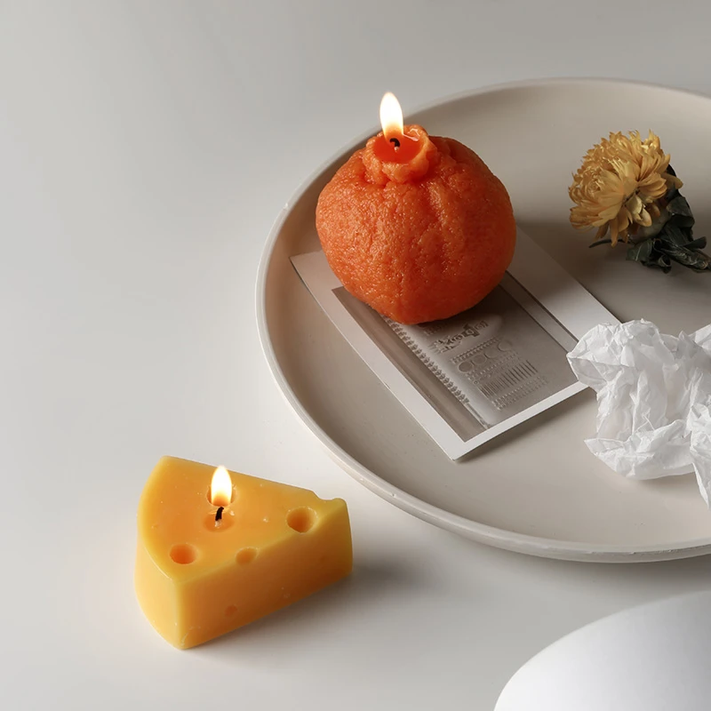 贝汉美北欧ins网红丑橘水果香薰蜡烛家用烛光晚餐香氛装饰品摆件