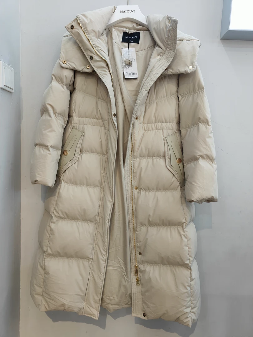 麦寻专柜90绒长款棉服