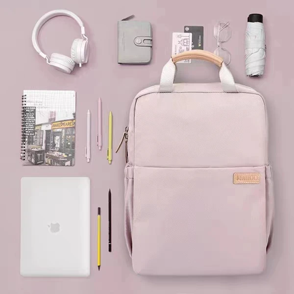 双肩包女14寸16寸轻便笔记本电脑包大容量校园学生书包背包15寸