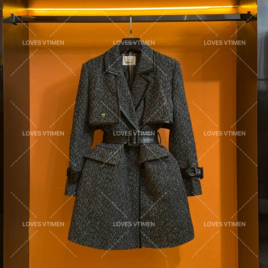 【泽天专属】编码22轻奢白鸭绒设计师款气质重工羽绒服LOVES-A1219