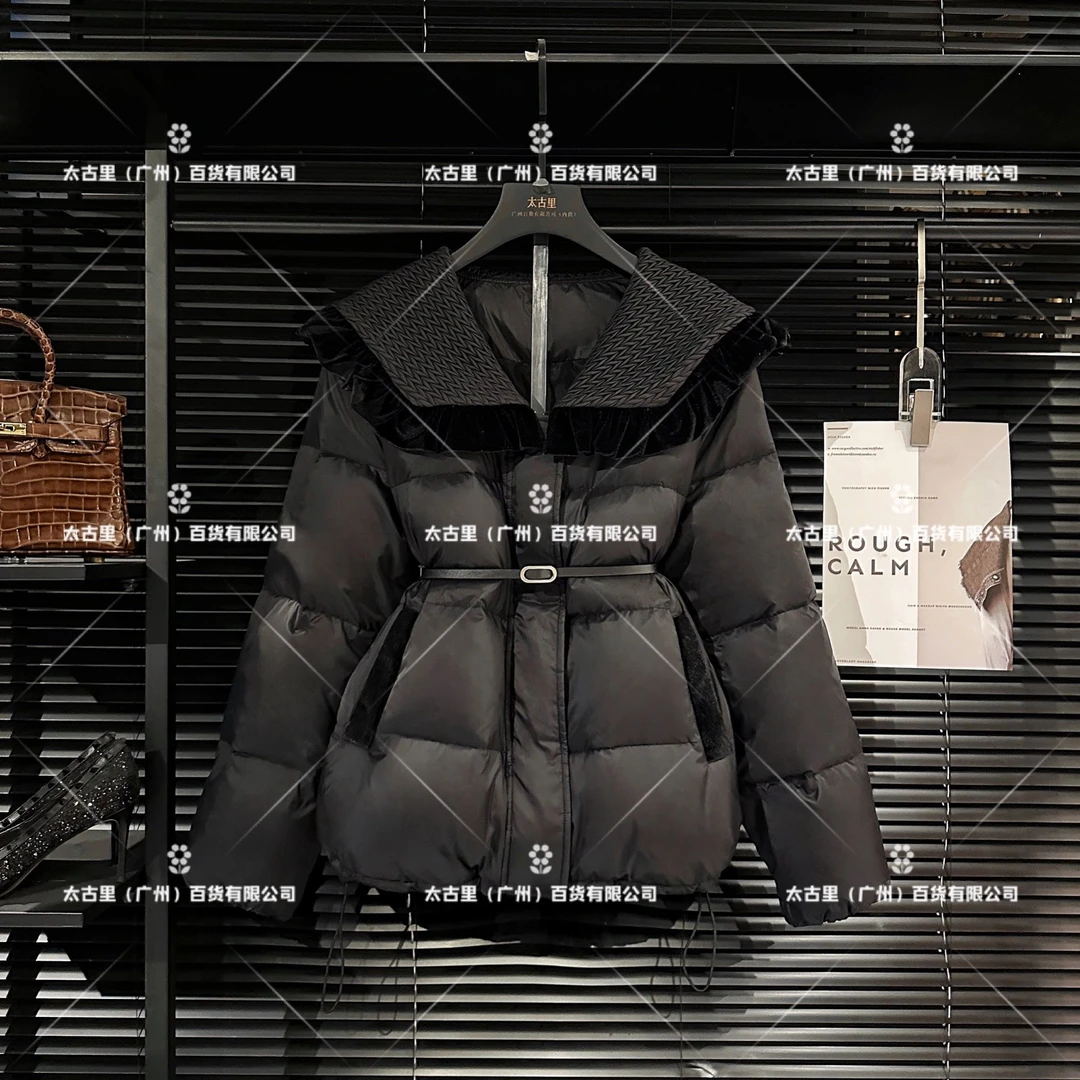 【小鬼专属】羽绒白鸭绒设计师款韩版时尚中长款羽绒服 JC-A726