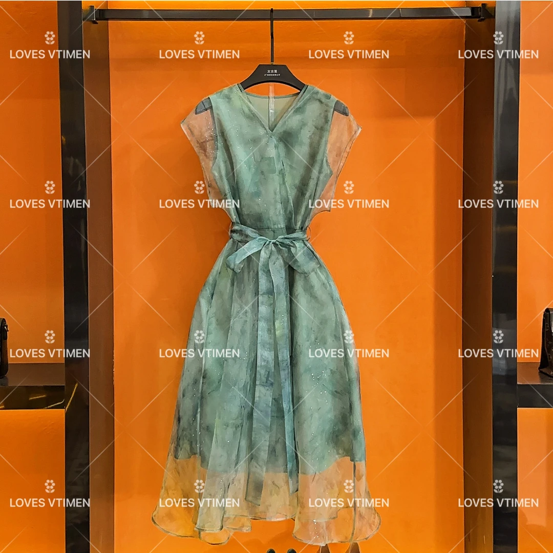 【大鬼专属】编码“18”设计师款气质国风显瘦收腰连衣裙LOVES-A784