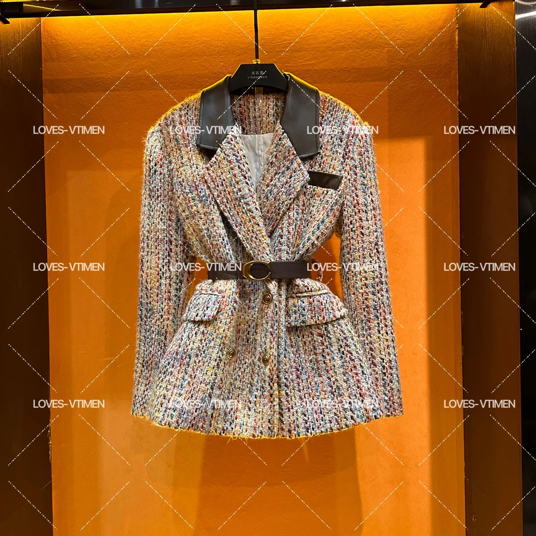 【vivian】白鸭绒羽绒服时尚百搭拼接防风外套LOVES-A1233