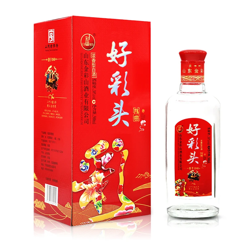 彩山特曲好彩头*1瓶【好品质】整箱6瓶/浓香纯粮酿造经典38度500ml