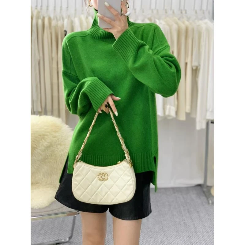 【奥兰多多&杨子家轻奢定制】侧开叉毛衣968849