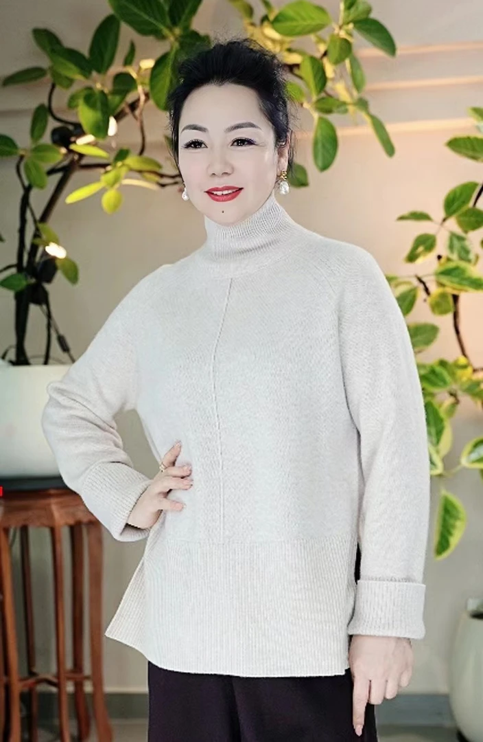 【奥兰多多&杨子家轻奢定制】自由领毛衣968299