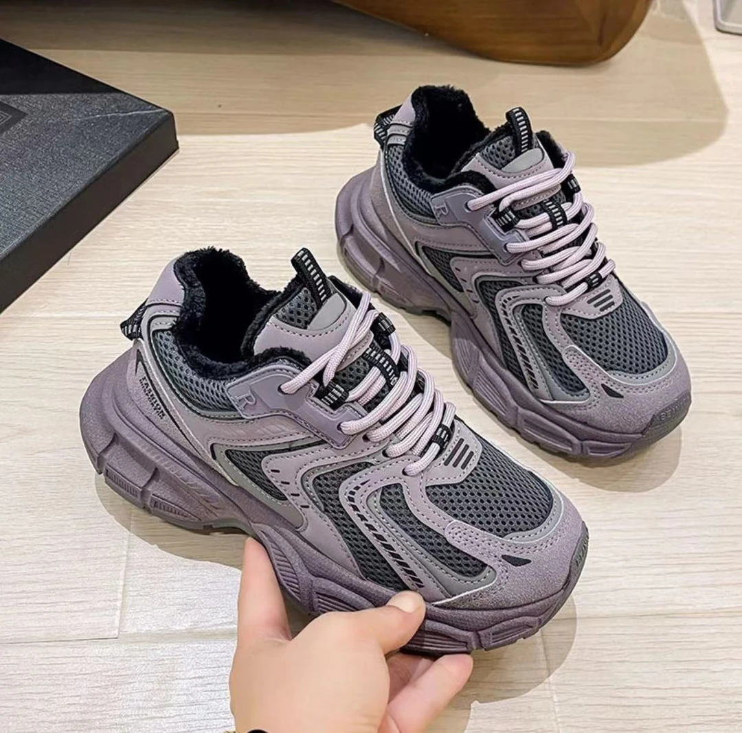 断码清仓2023年秋冬新款时尚ins潮老爹鞋轻便跑步鞋休闲运动鞋女