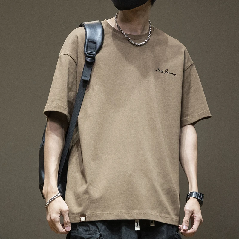 美式280g重磅T恤男短袖纯棉男士夏季潮牌ins宽松大码男装半袖体恤