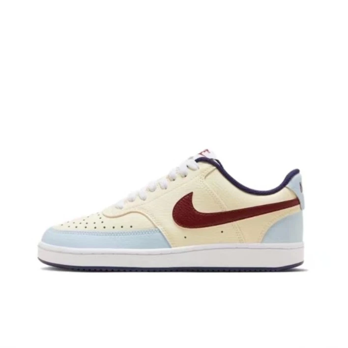 Nike Court Vision 1Low防滑耐磨 低帮 板鞋 女款 黄米FV8114-161